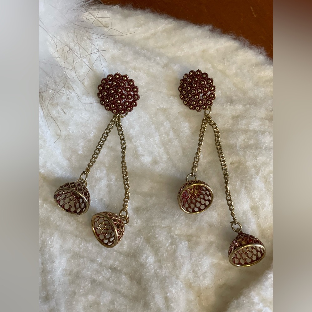 New ethnic earrings without tags. A brand-new, unused, and unworn item